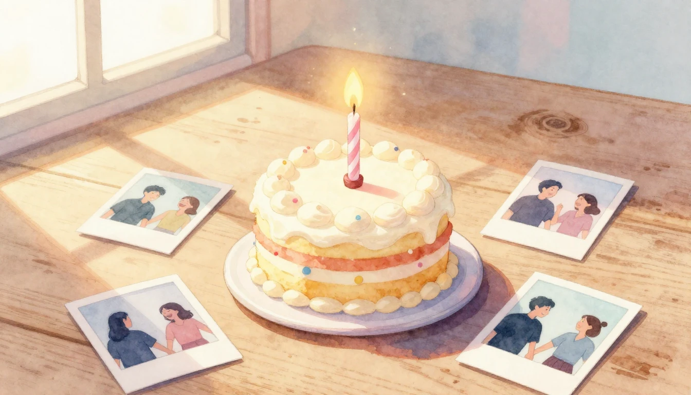 A warm and aesthetic watercolor illustration of a small, del...