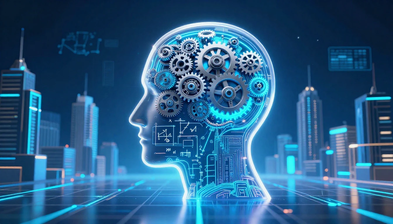 A futuristic and artistic concept art representing the mind ...