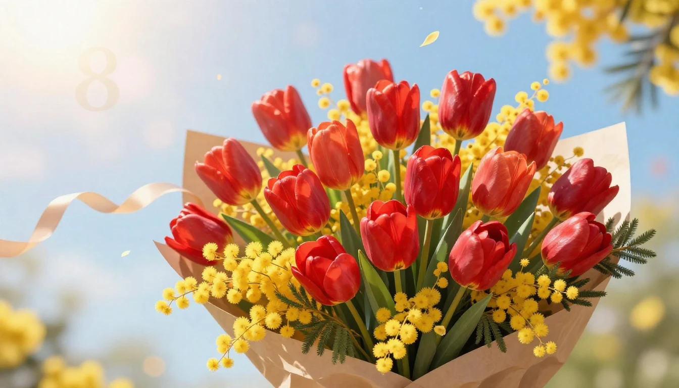 A bright and festive illustration for International Women's ...