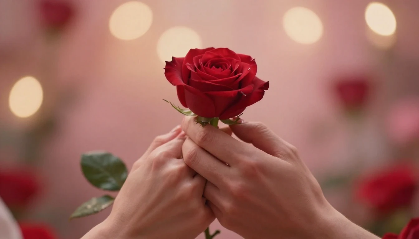 A romantic and magical composition for a Valentine's Day son...