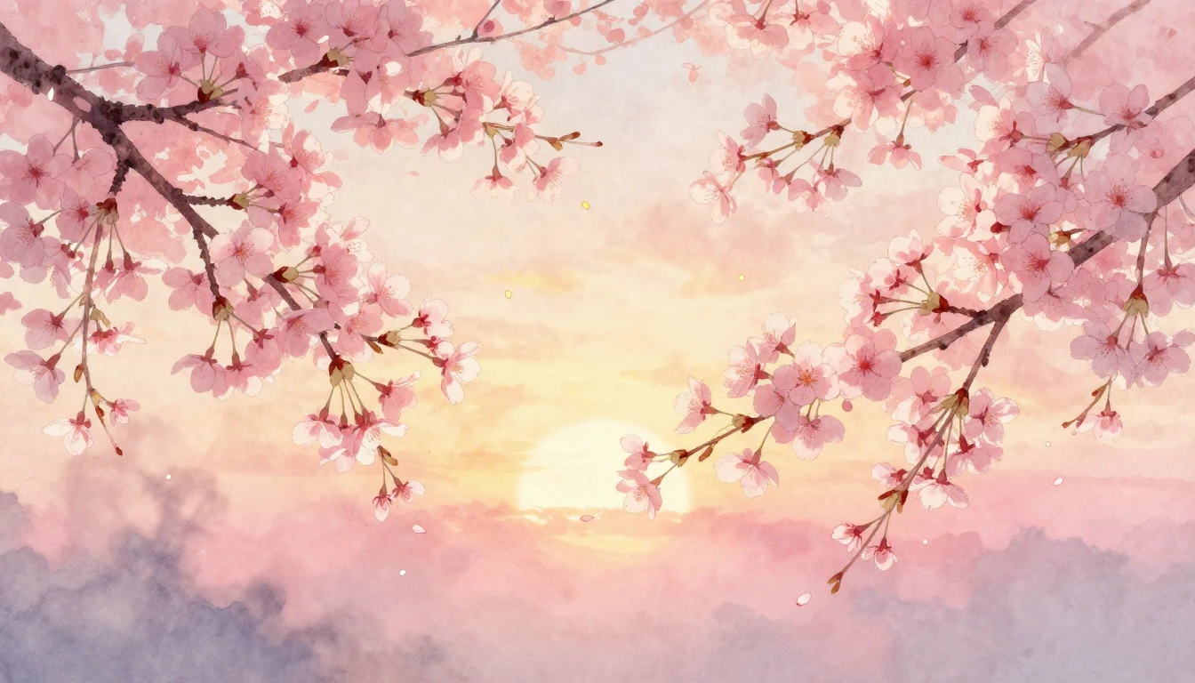 A dreamy and ethereal watercolor painting of two delicate ch...