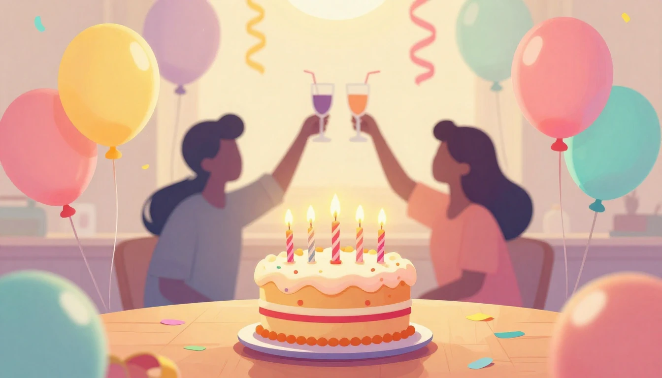 A vibrant and colorful digital illustration representing fri...