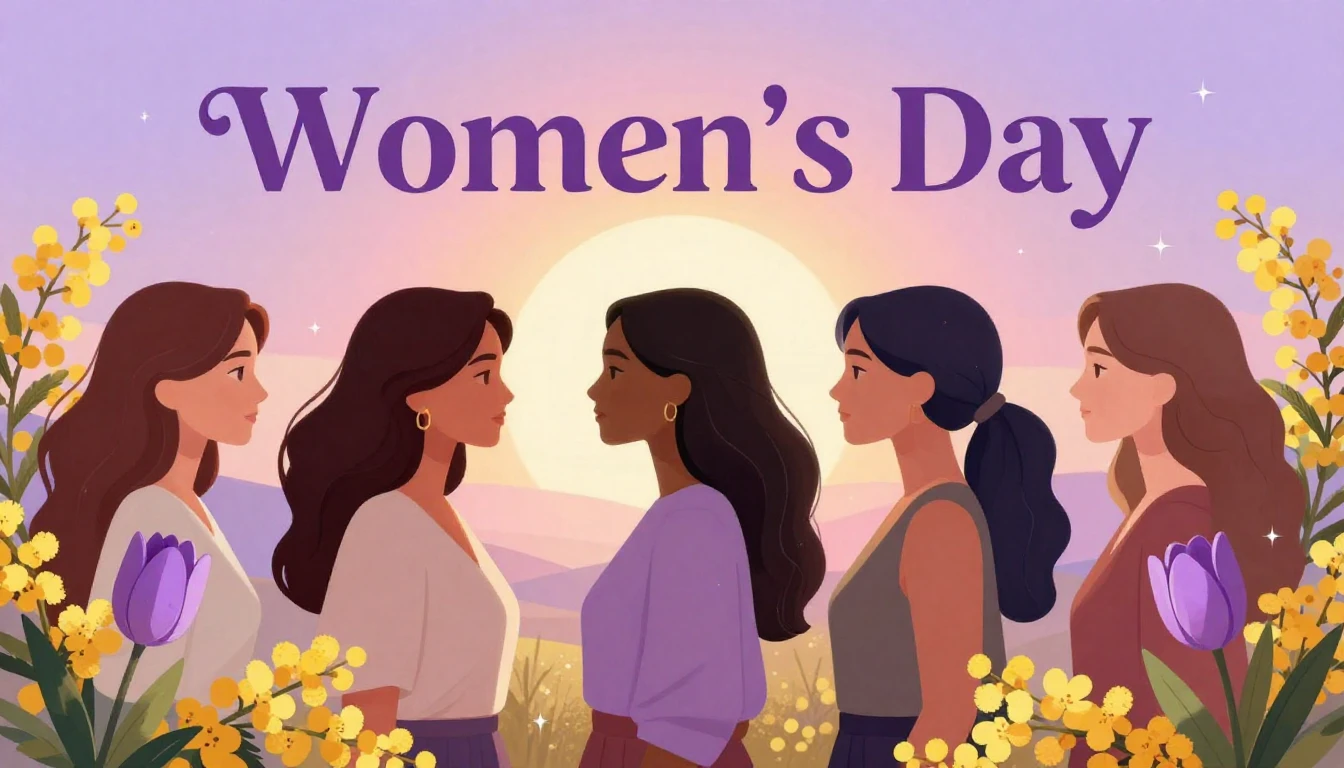 An artistic and empowering illustration representing Interna...