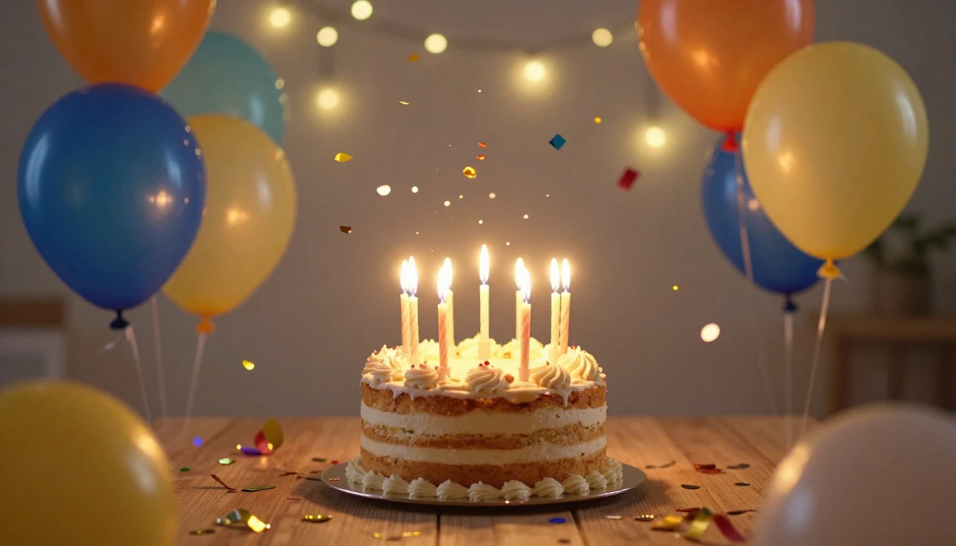 A festive and vibrant scene featuring a beautifully decorate...