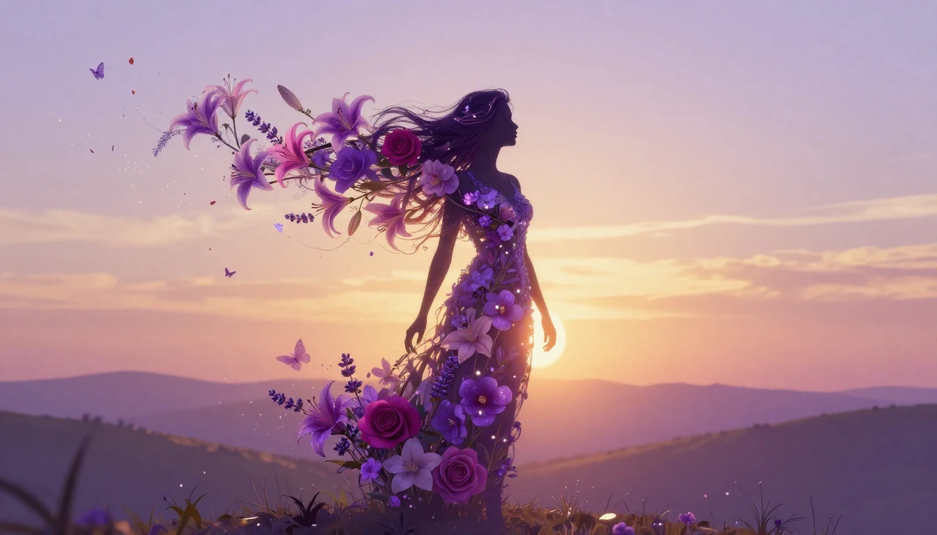 A vibrant and symbolic digital art piece representing growth...