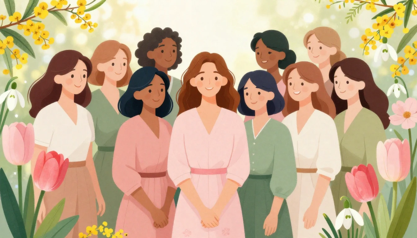 A beautiful and festive illustration celebrating Internation...