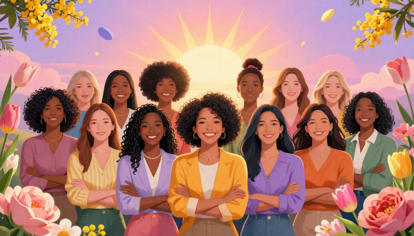 A vibrant and celebratory digital art composition featuring ...