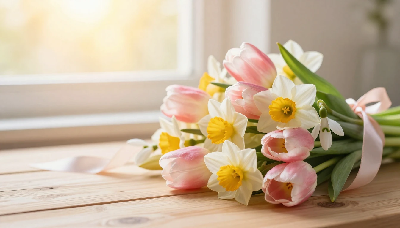 A beautiful, elegant composition celebrating Women's Day. A ...