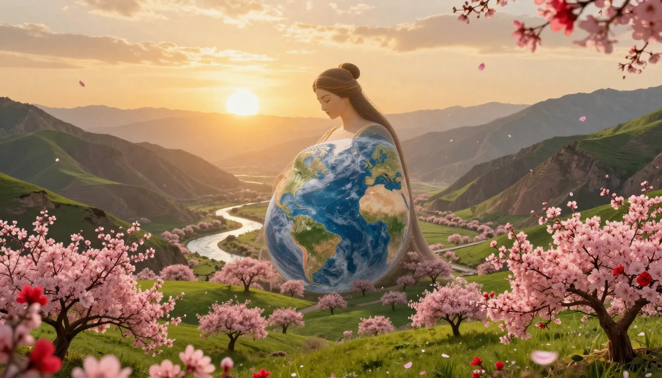 A breathtaking landscape inspired by ancient Persia during s...