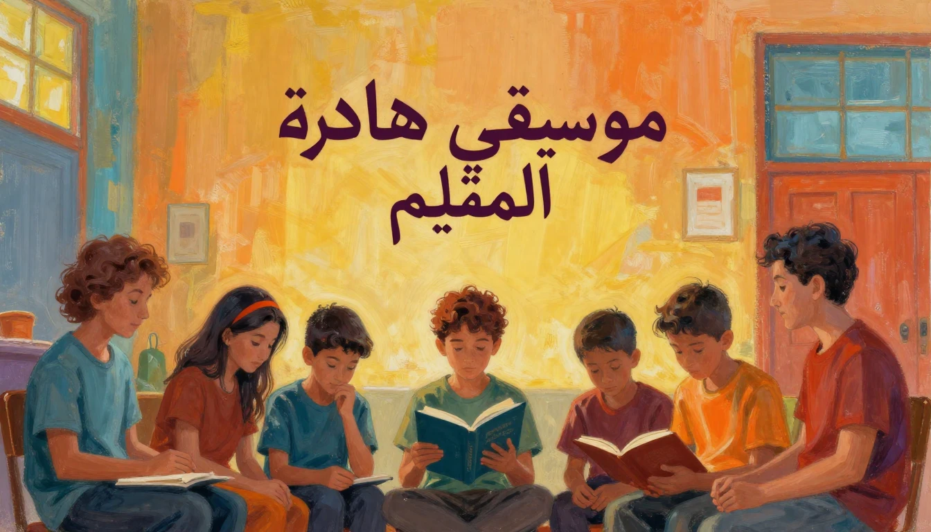 Album cover art for instrumental music about موسيقى هادئة لي...