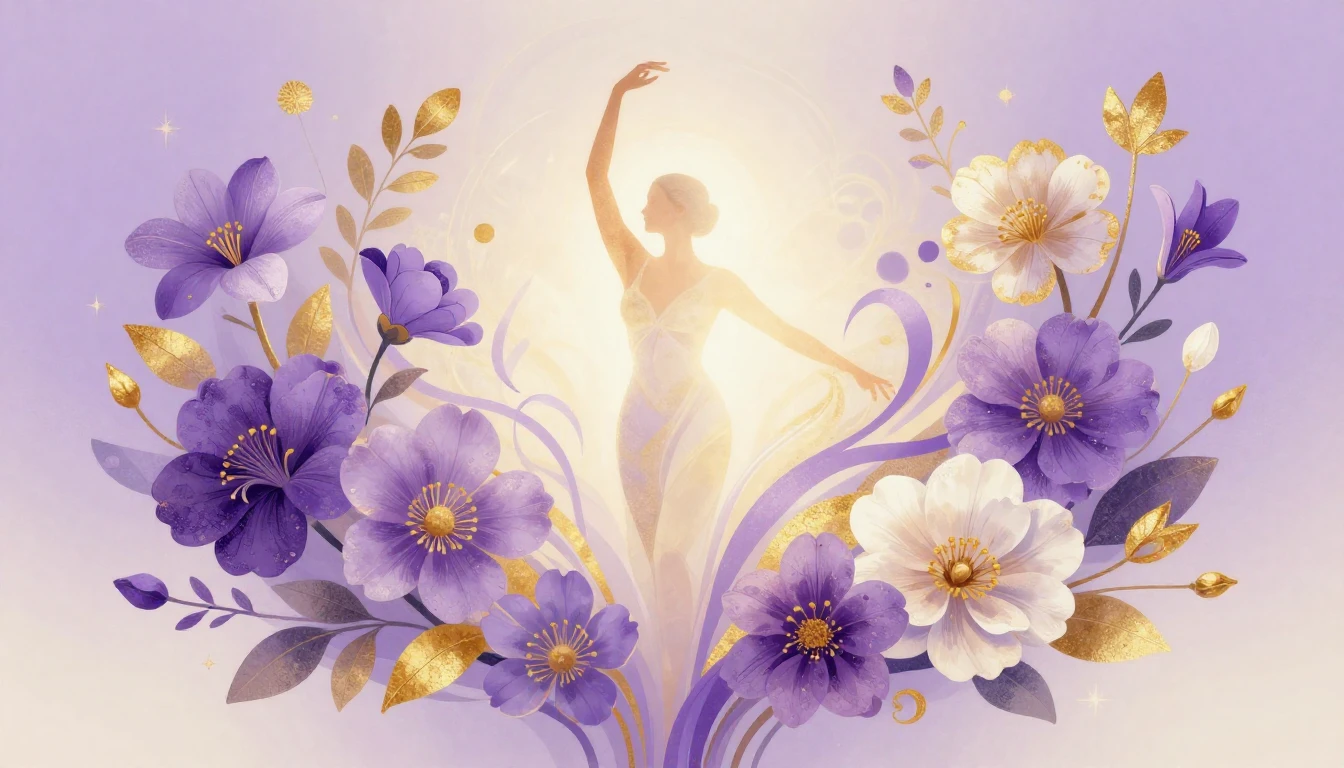 A vibrant and symbolic illustration celebrating femininity a...