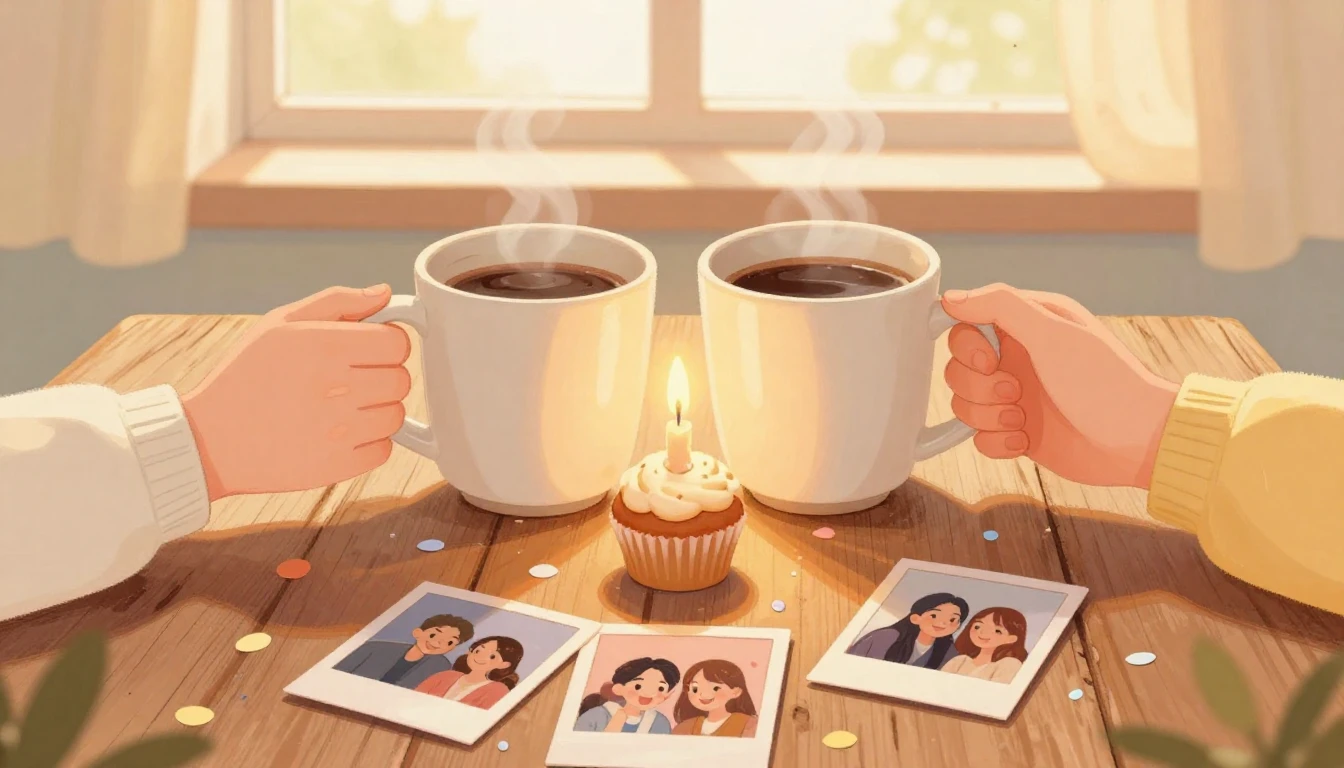 A heartwarming and cozy illustration symbolizing friendship ...