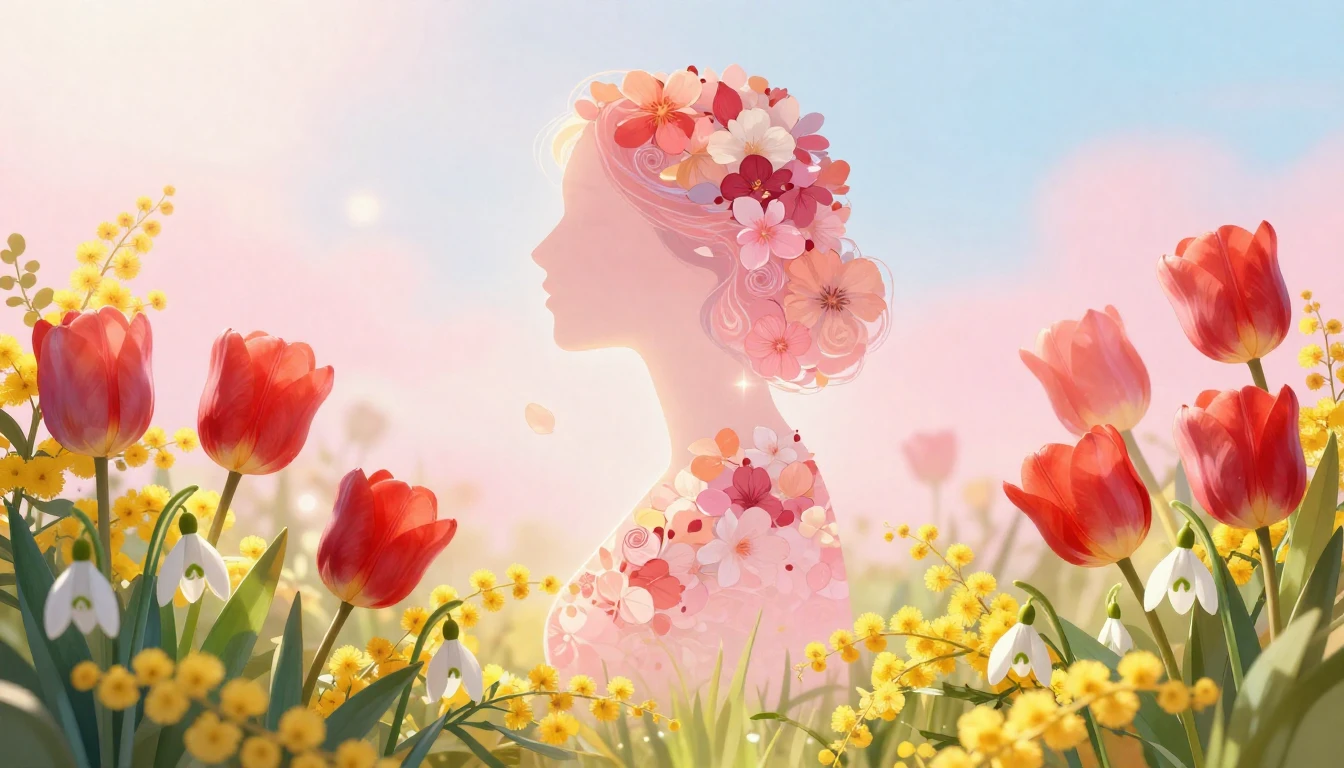 A vibrant and elegant illustration celebrating International...