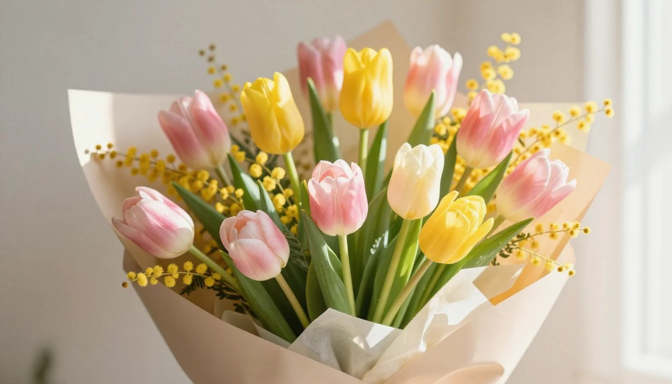 A beautiful, artistic composition celebrating Women's Day, f...