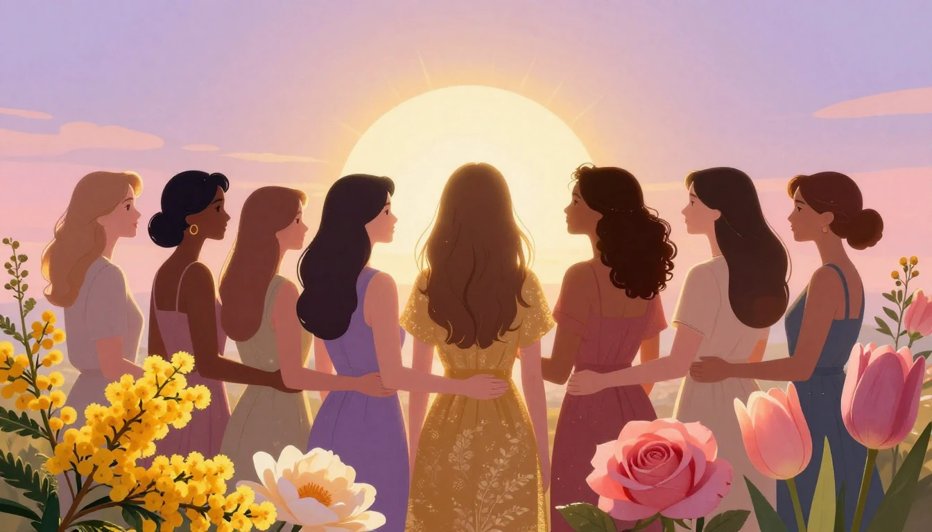 A beautiful and empowering illustration celebrating Internat...