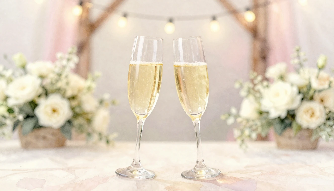 A soft and romantic watercolor painting depicting a rustic w...