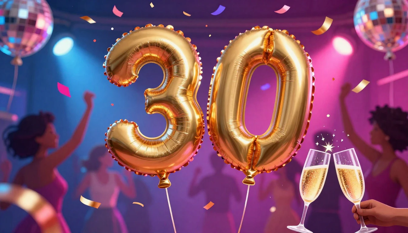 A vibrant and festive digital art illustration capturing the...