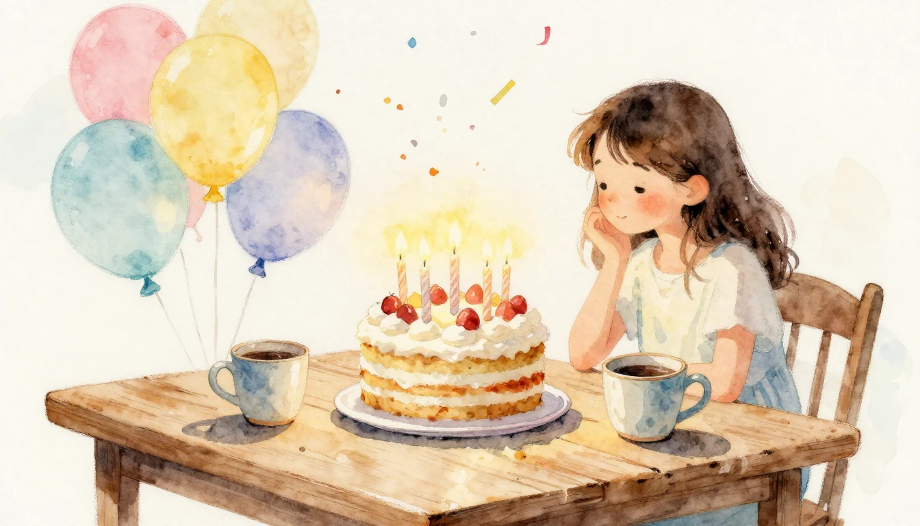 A heartwarming watercolor painting symbolizing close friends...