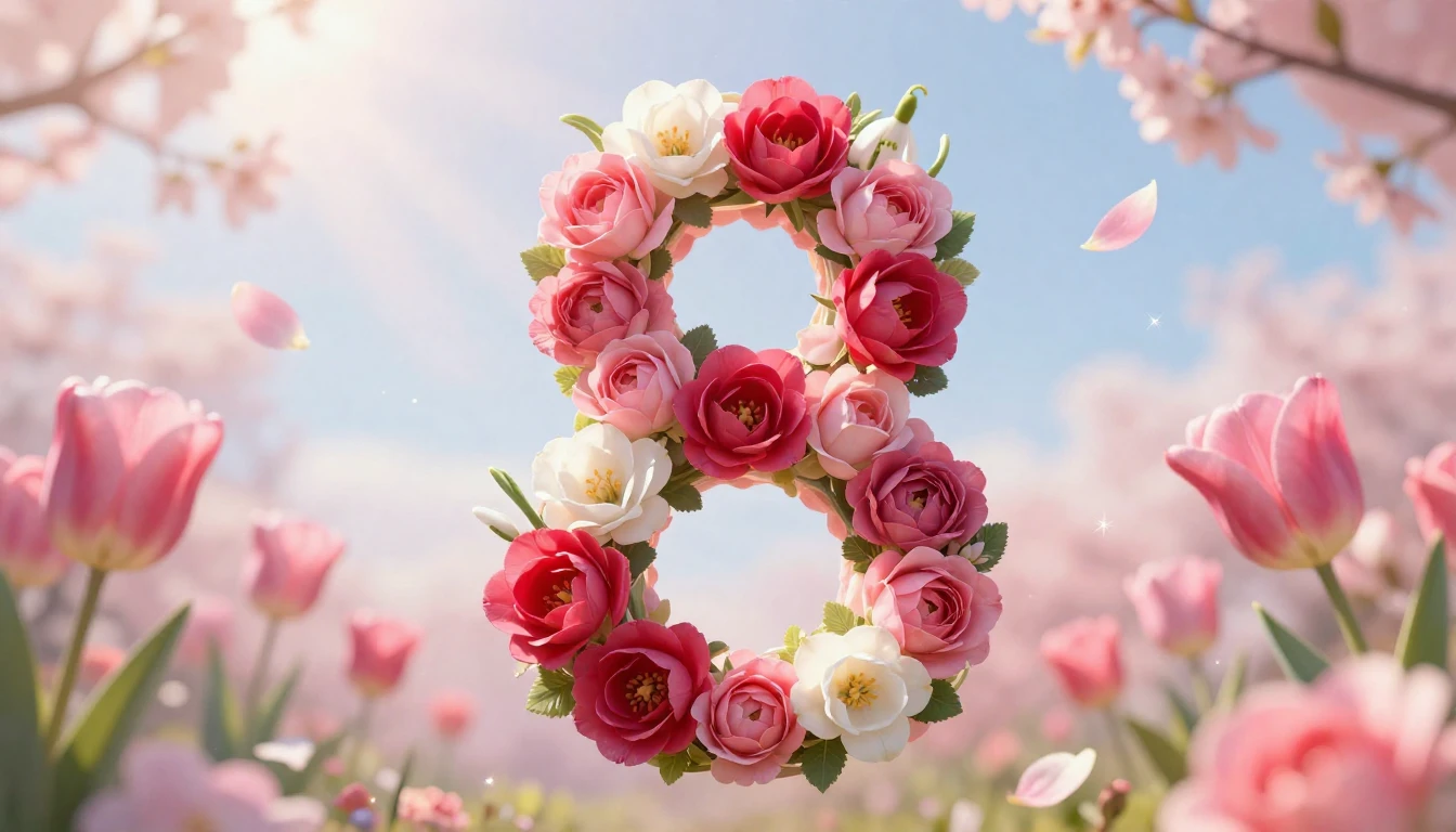 A beautiful and vibrant composition symbolizing Internationa...