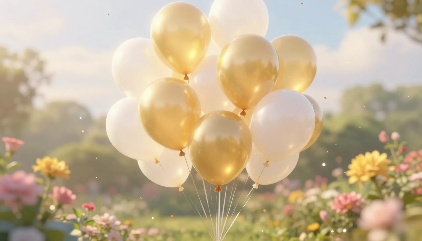 A beautiful and festive scene featuring a cluster of glowing...