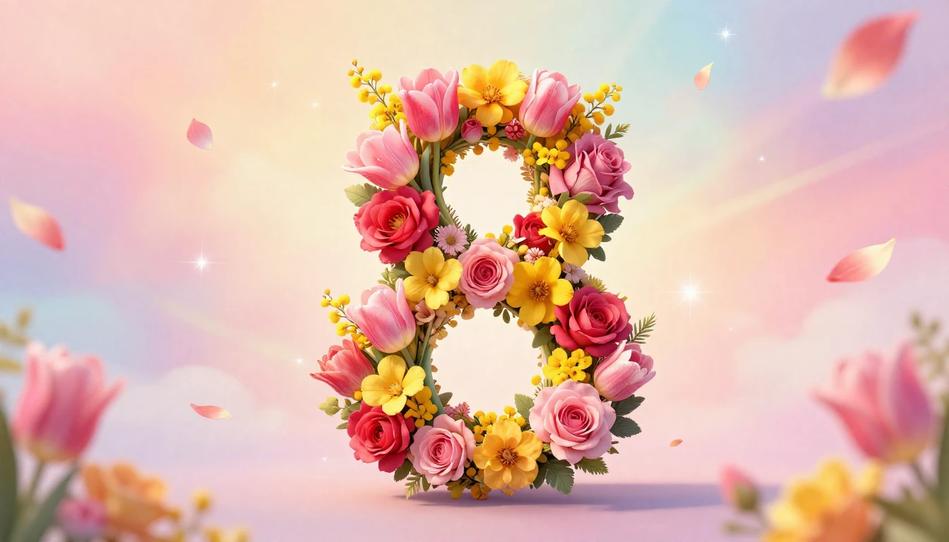 A vibrant and elegant conceptual illustration for Internatio...