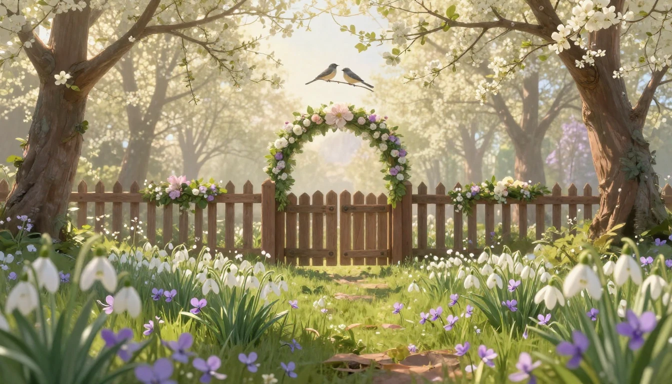 A beautiful and ethereal scene representing the Romanian hol...