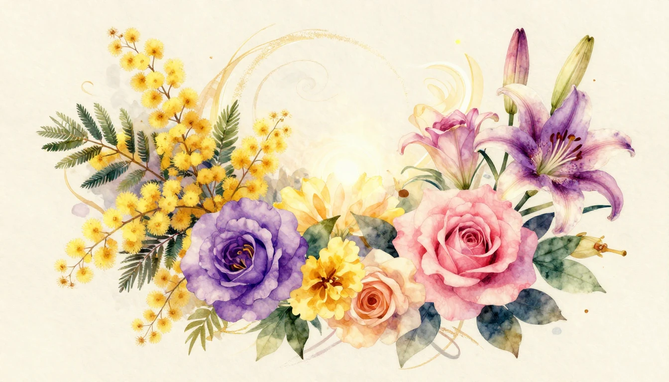 A vibrant and artistic watercolor painting representing grow...