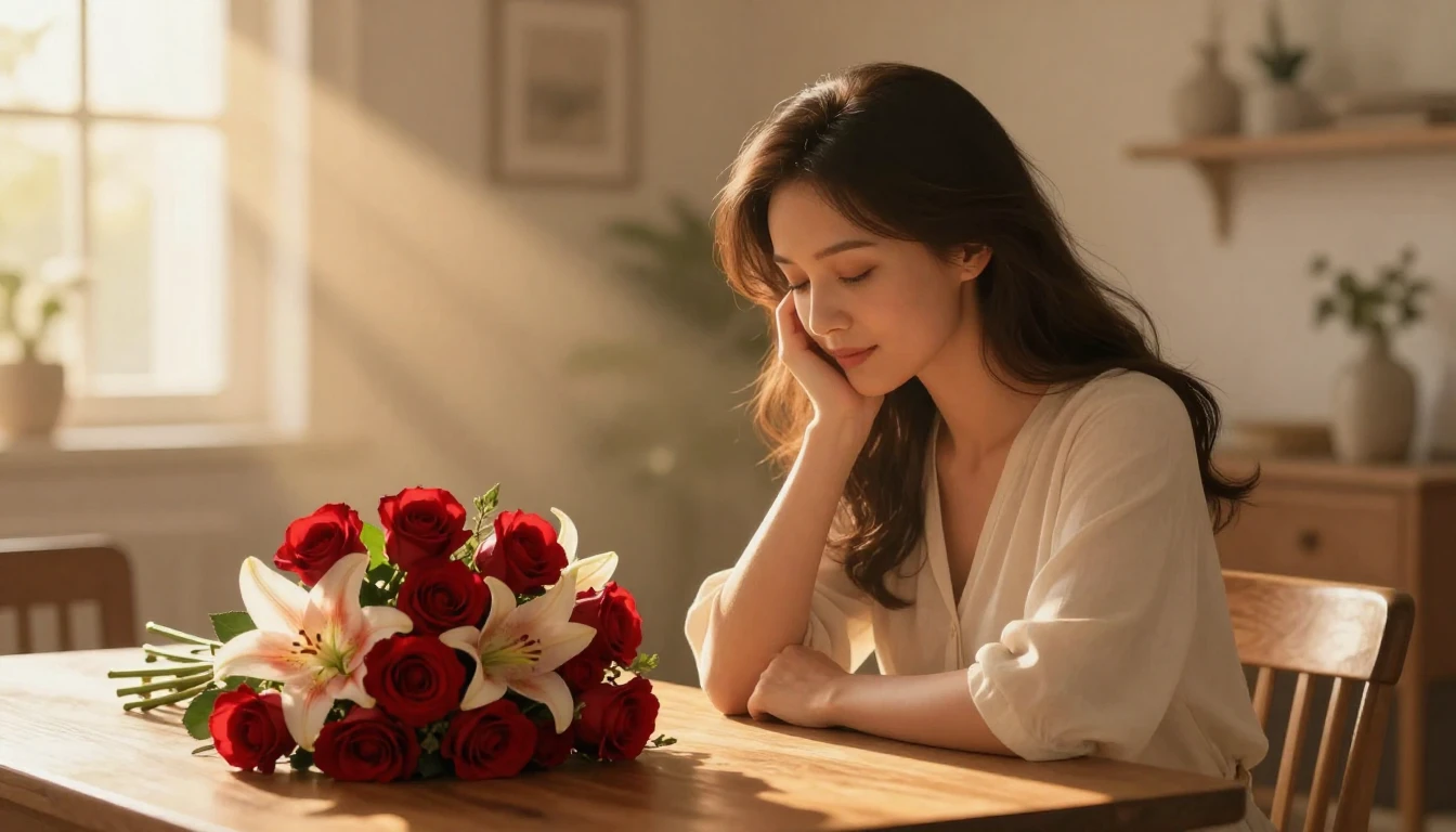 A heartwarming and emotional illustration representing a mot...