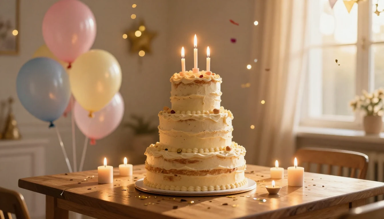 A vibrant and festive scene featuring a beautifully decorate...