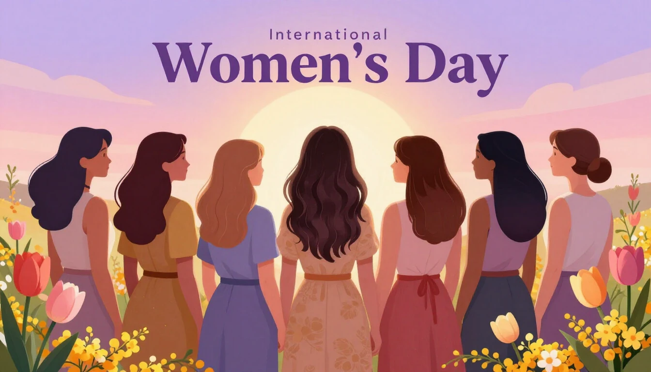 A beautiful and empowering digital art illustration represen...