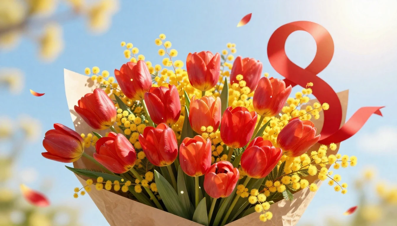 A bright and festive illustration for International Women's ...