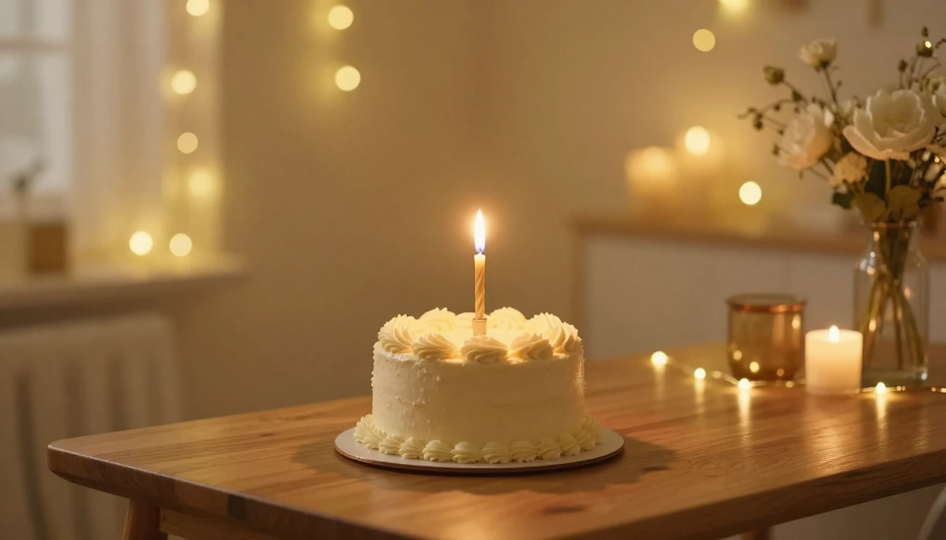 A high-quality image of a cozy, warm-lit room during a celeb...