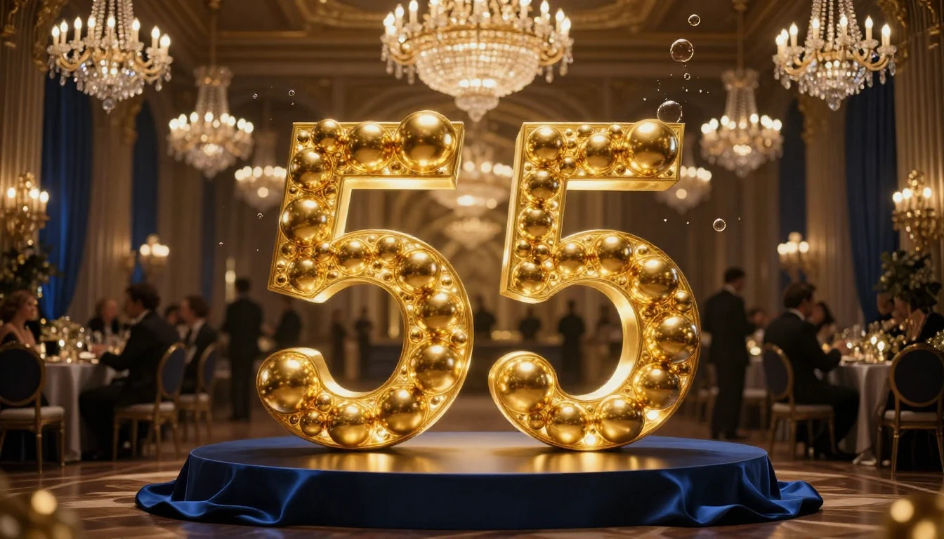 A luxurious and elegant scene featuring a grand banquet hall...