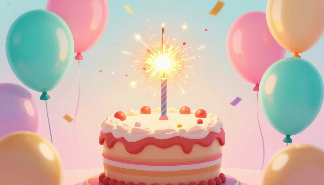 A vibrant and festive digital art illustration symbolizing a...