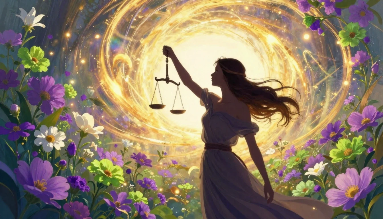 A vibrant and artistic composition featuring a silhouette of...