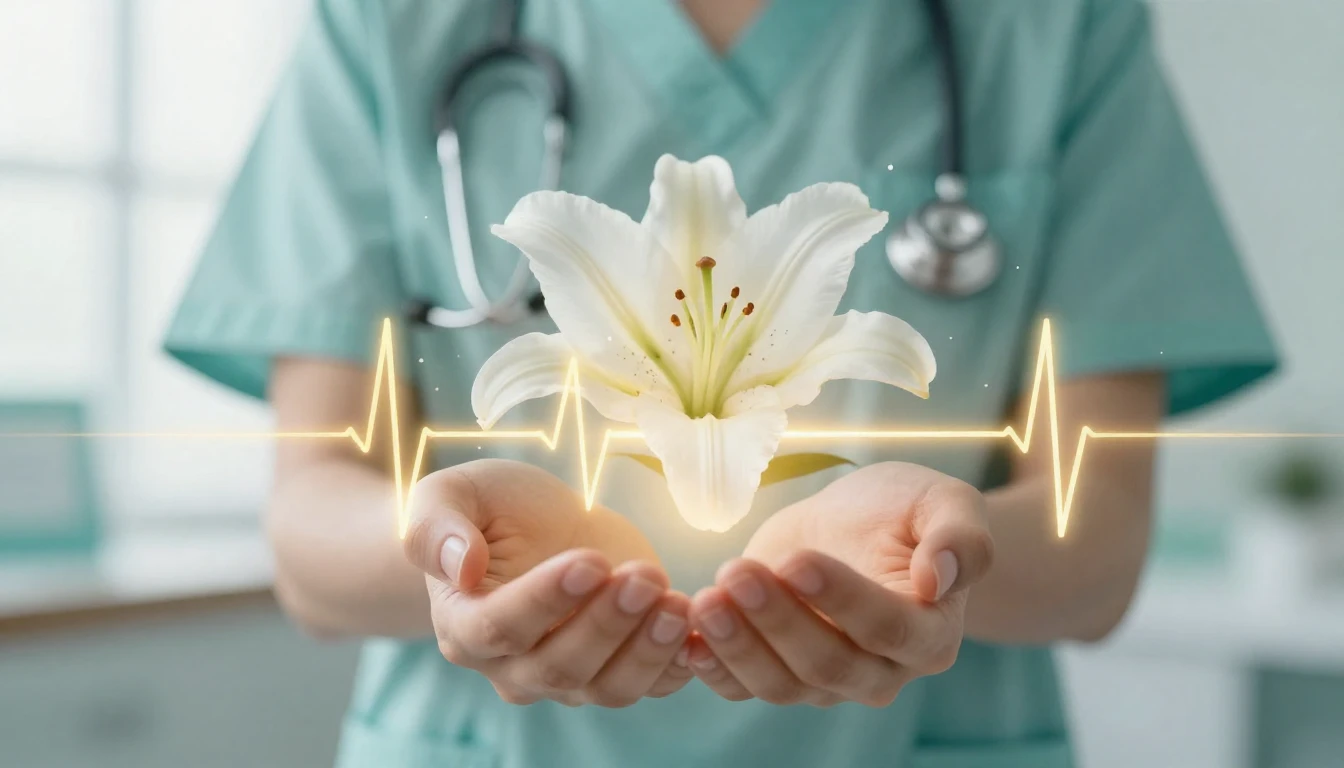 A symbolic and serene composition representing the essence o...