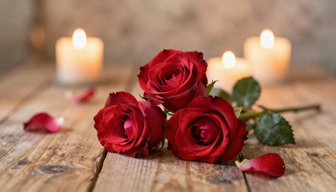 A soft and ethereal watercolor painting of two delicate red ...