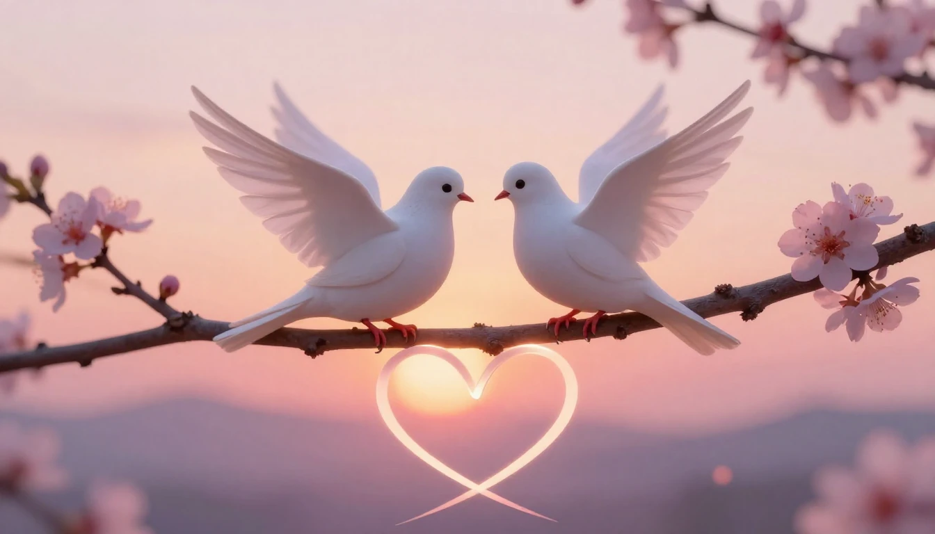 A heartwarming artistic composition symbolizing connection a...