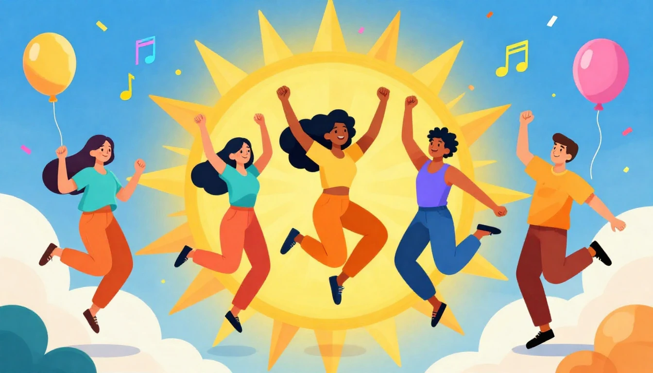 A vibrant and colorful digital art piece representing univer...