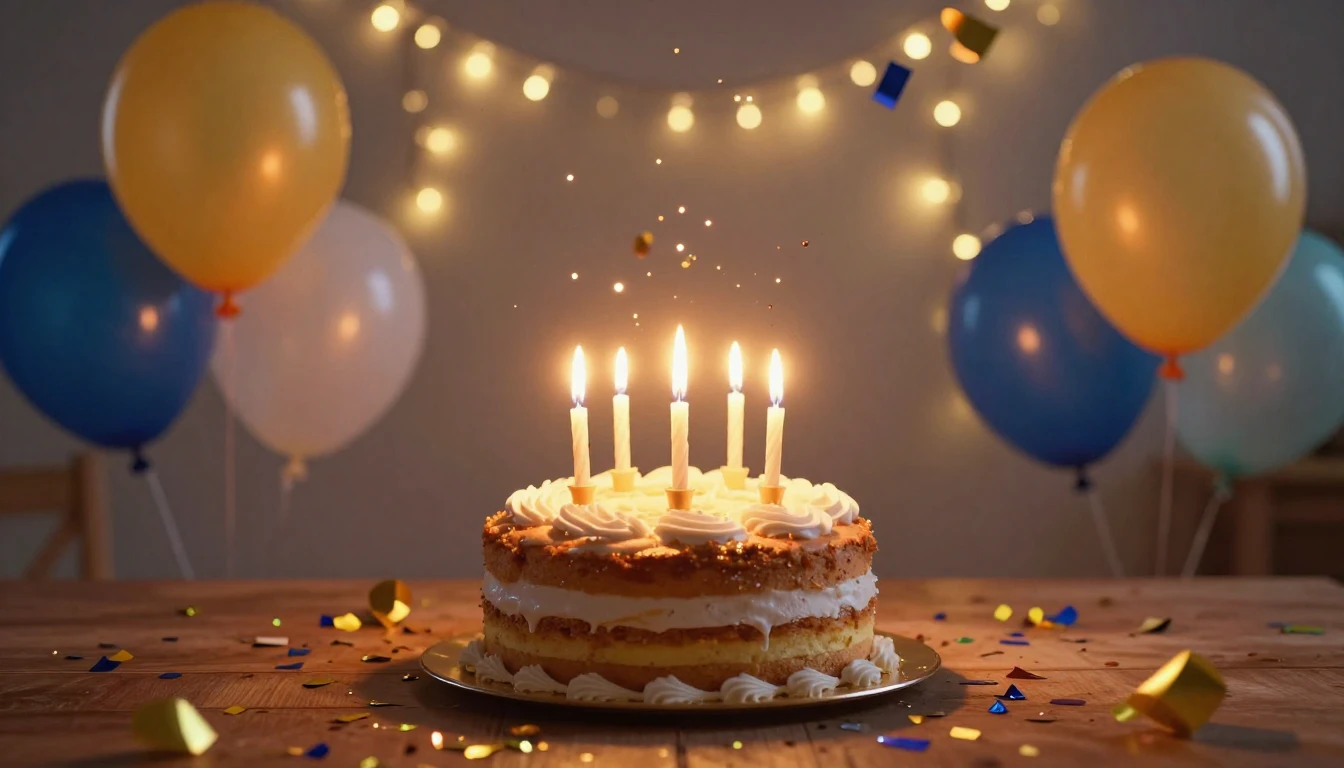 A festive and vibrant scene featuring a beautifully decorate...