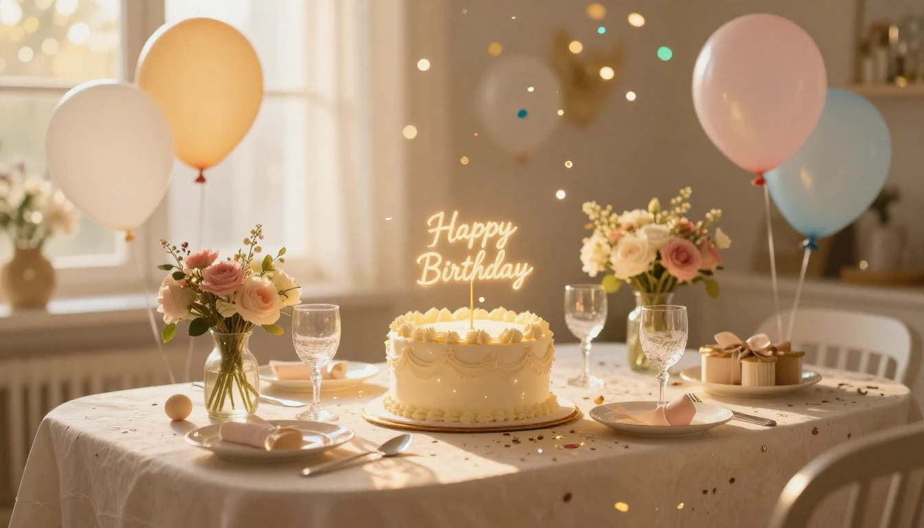 A vibrant and festive scene featuring a beautifully decorate...