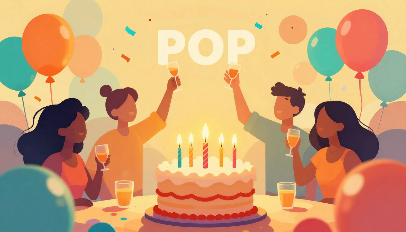 A vibrant and festive digital art illustration suitable for ...