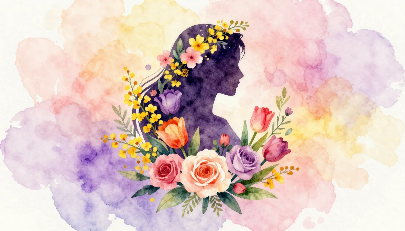 An artistic watercolor illustration celebrating Internationa...