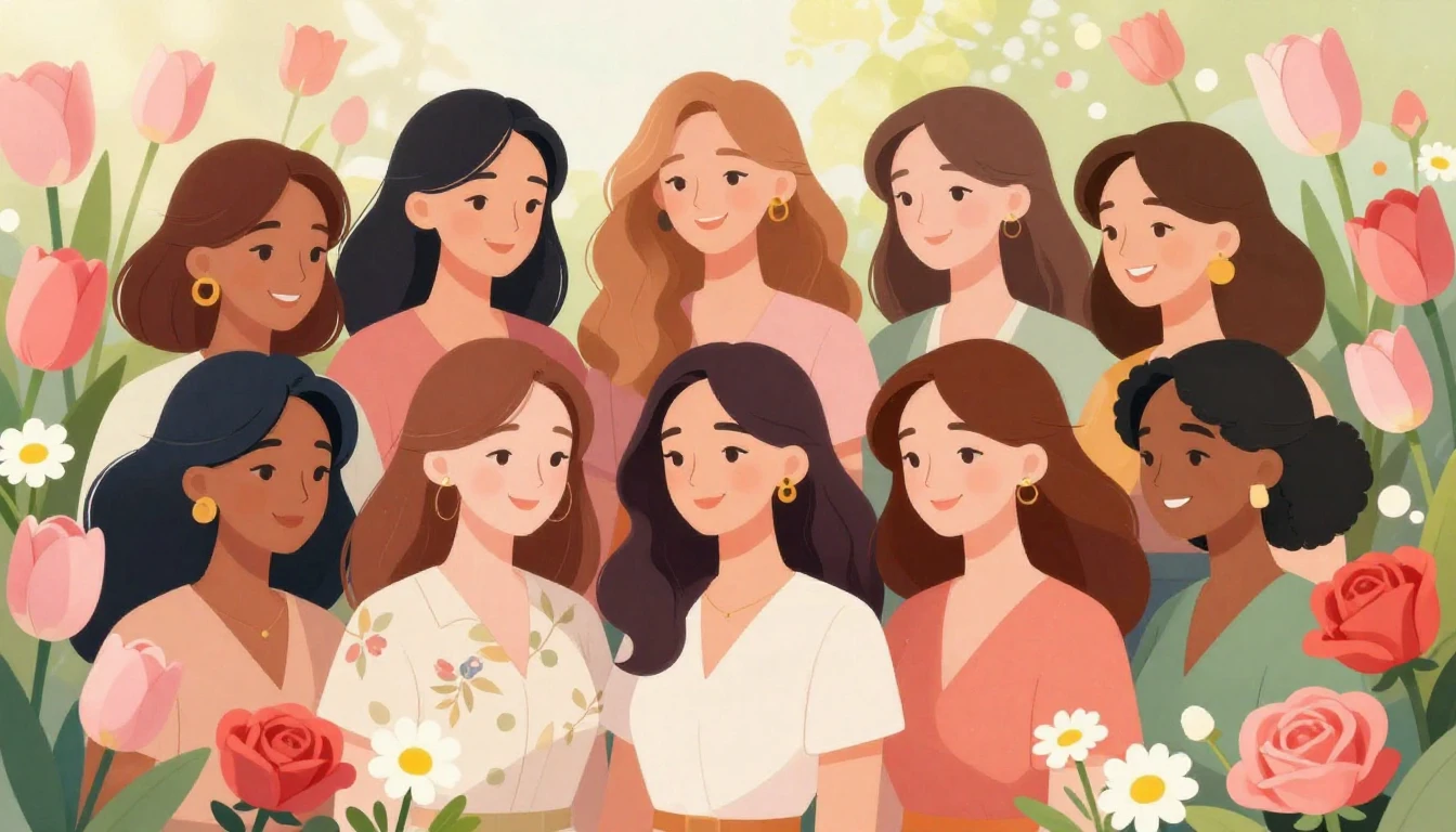 A beautiful, vibrant illustration celebrating International ...