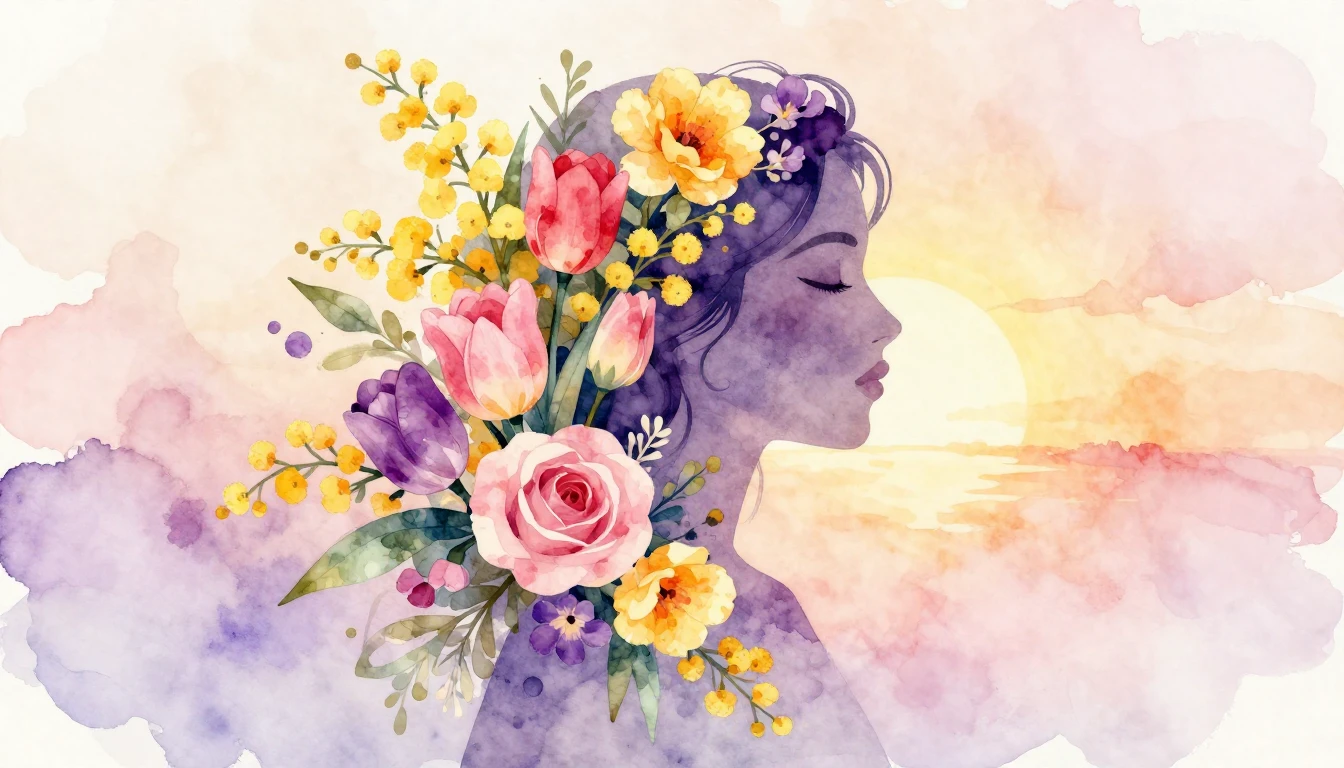 An artistic watercolor illustration symbolizing Internationa...