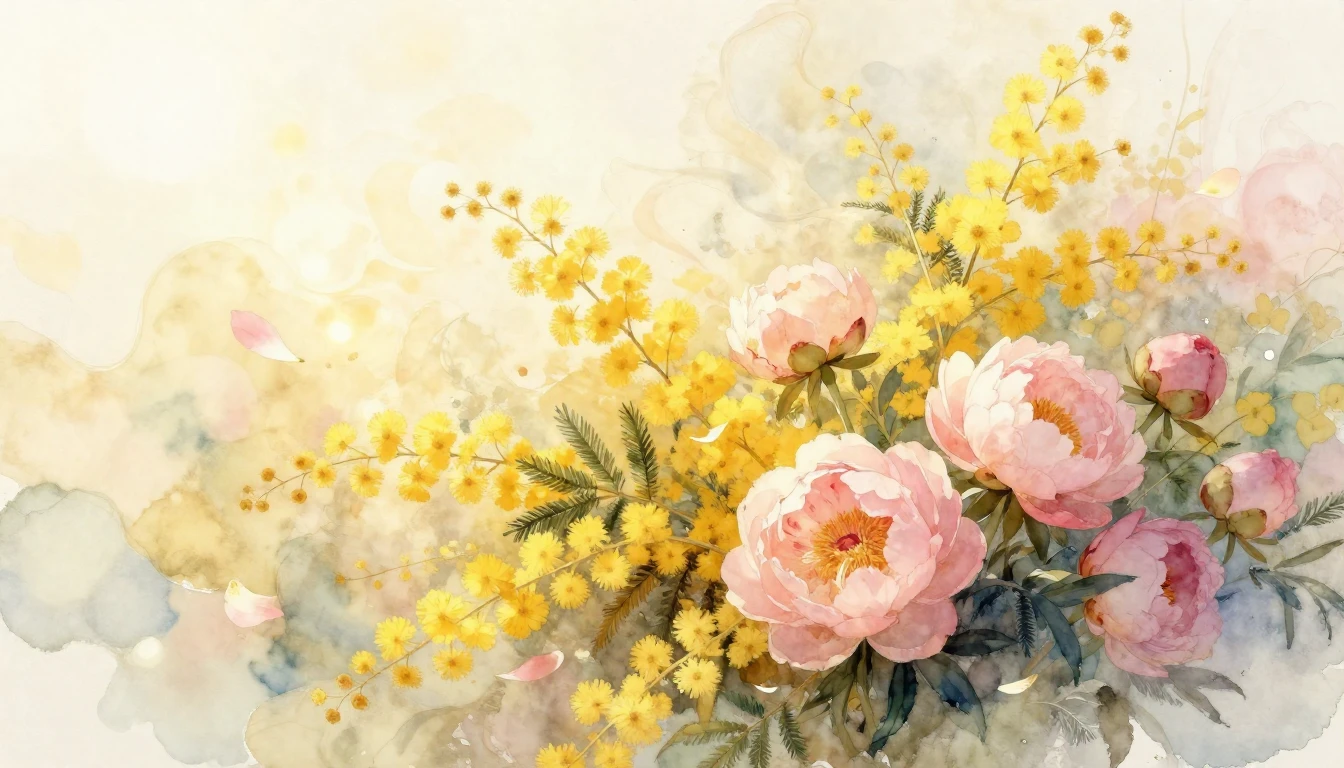 A delicate watercolor painting celebrating International Wom...