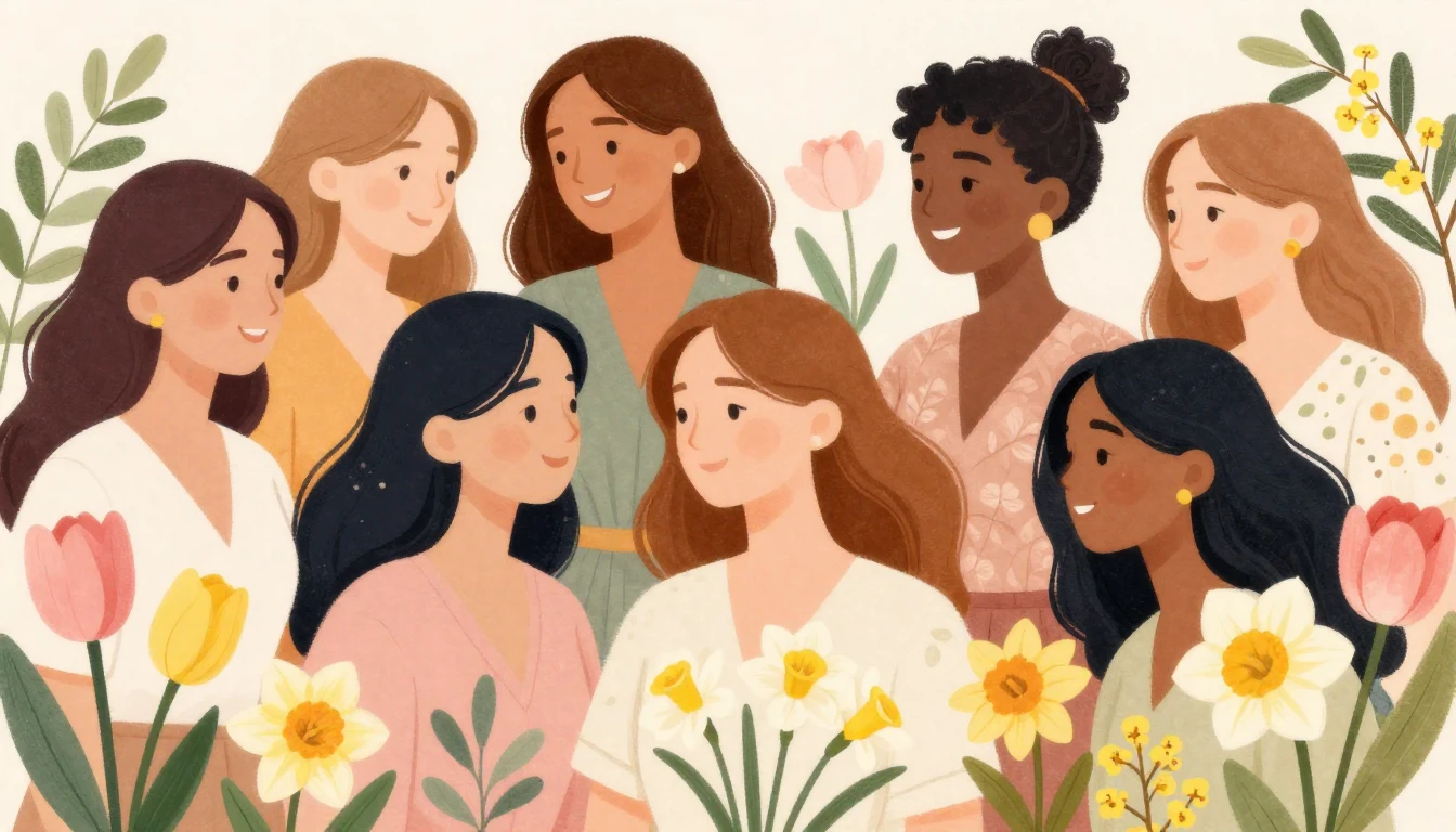 A beautiful and vibrant illustration celebrating Women's Day...