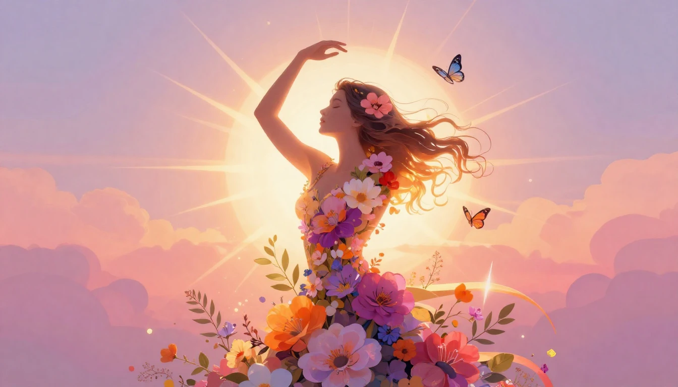 A conceptual digital art piece representing the essence of W...