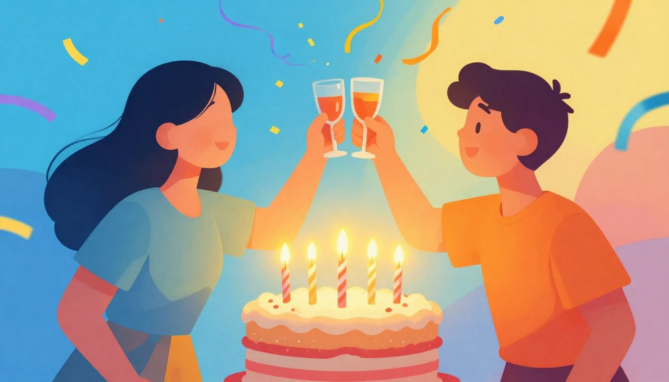 A vibrant and festive digital art illustration symbolizing d...