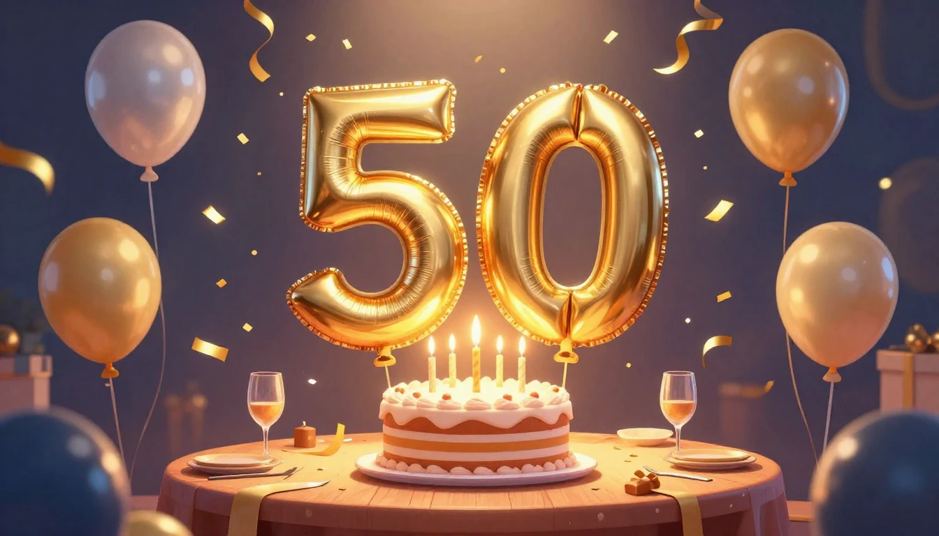 A joyful and vibrant digital art illustration of a festive b...